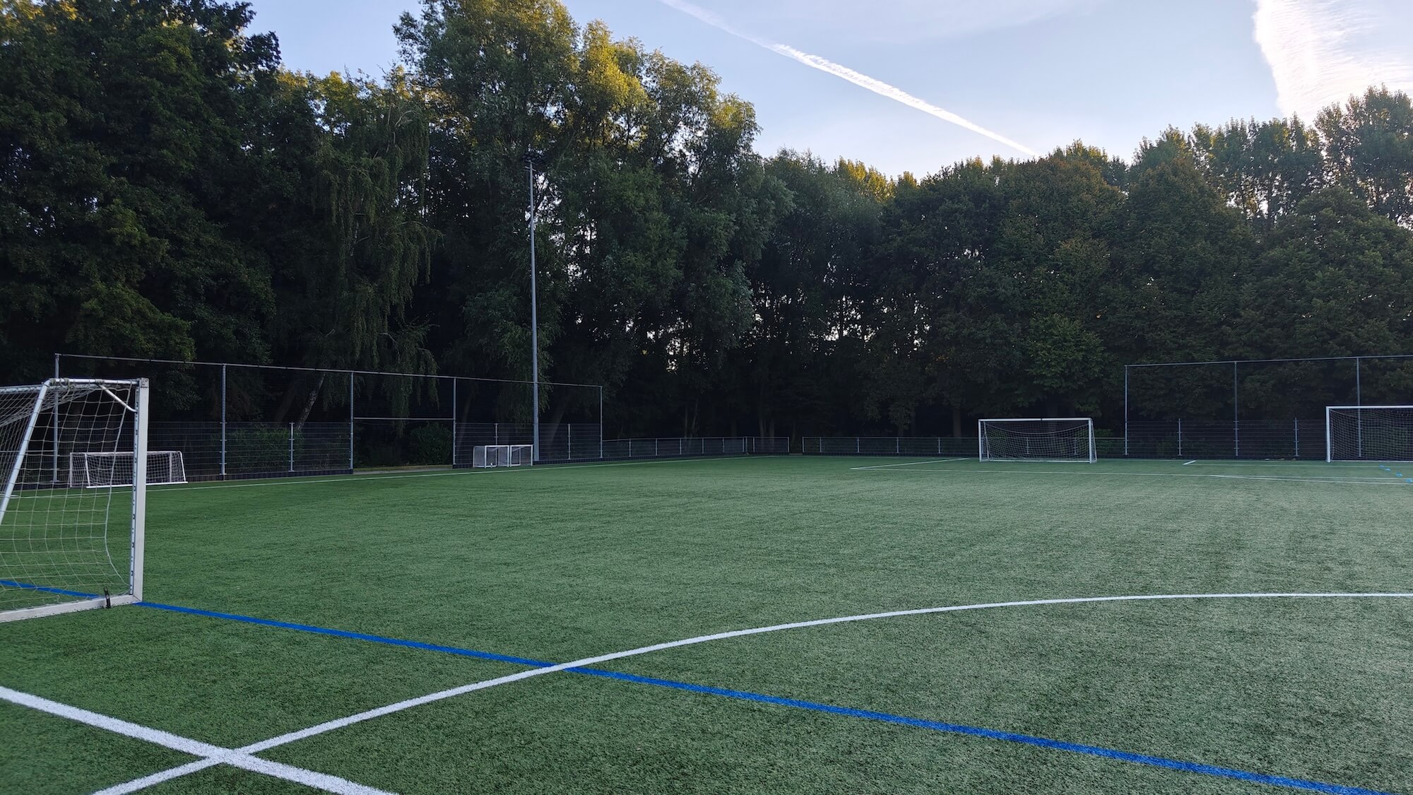 Achtergrondafbeelding voetbalvelden VVOR